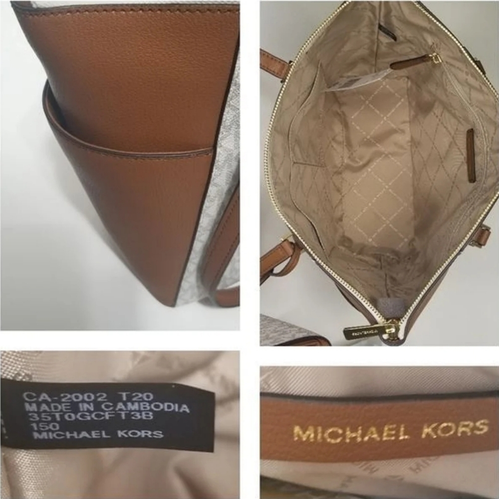 Michael Kors 3 SET Purse Tote  Handbag Shoulder Bag Wallet Designer Matching - Picture 3 of 14